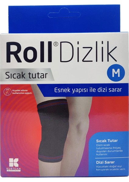 Roll Dizlik Medium - Siyah