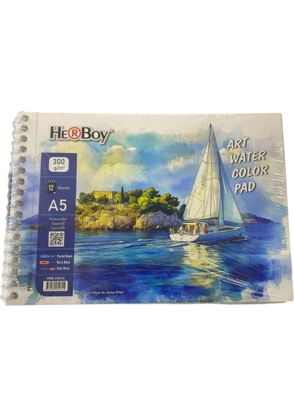 A5 Sulu Boya Defteri 12 Sayfa 300 Gram