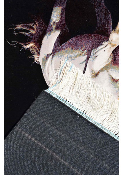 Beyaz At Desenli Bambu Tablo Halı 60X90 cm (0.54 M²) fiyatları