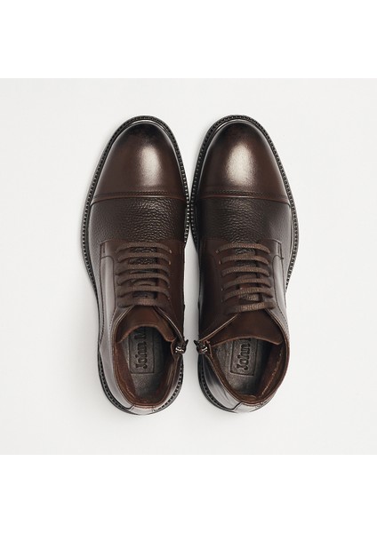 Erkek Bot OG-351 John May Kahve Deri
