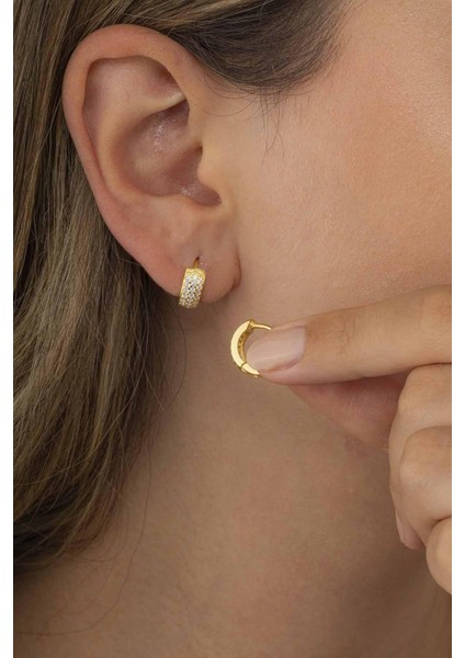 3 Sıra Altın Kaplama Italyan Model Tamtur Kadın Gümüş Küpe fiyatları