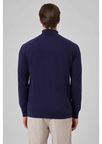Erkek Marine Trend Core Spun Balıkçı Yaka Dynamic Fit Rahat Kesim Triko indirimleri