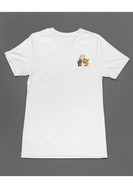 The Aristocats Toulouse Berlioz Marie Sevimli Kedi Unisex Tişört T-Shirt fiyatları