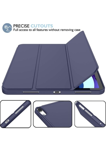 Apple iPad 10. Nesil 10.9 (2022) Kılıf Ekran Koruyucu ve Stylus Kalemli 3'ü 1 Arada Full Gear Set A2696 A2757 A2777 A3162