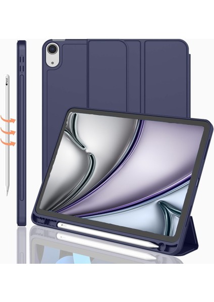 Apple iPad 10. Nesil 10.9 (2022) Kılıf Ekran Koruyucu ve Stylus Kalemli 3'ü 1 Arada Full Gear Set A2696 A2757 A2777 A3162