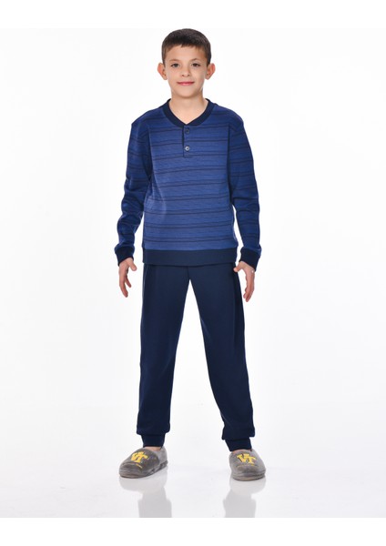 Mooncover Erkek Çocuk Mevsimlik Pamuklu Interlok Pijama Takımı