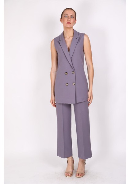 Midi Boy Klasik Yelek & Bol Paça Pantolon-Antrasit fiyatları