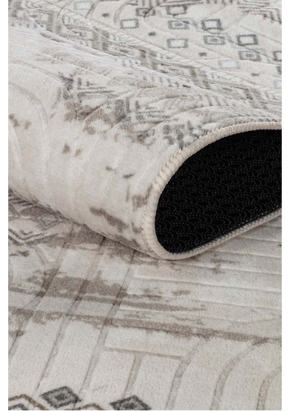 Modern Desenli, Kaymaz Taban, Yıkanabilir, Çok Renkli, Şık Halı Yolluk