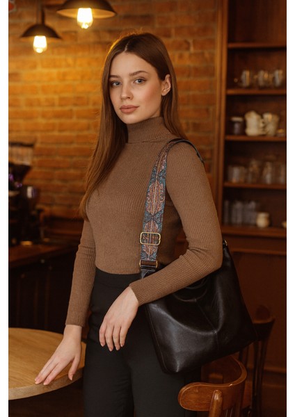 Lüks Dukuma Kolon Askılı Omuz Çantası