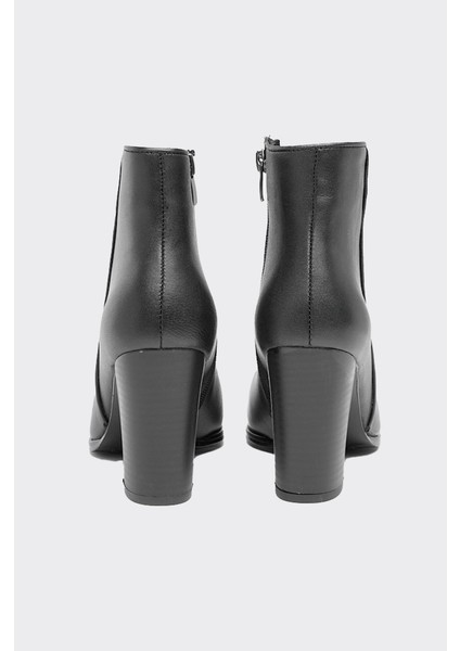 Hakiki Deri Topuklu Kadın Klasik Bot fırsatları