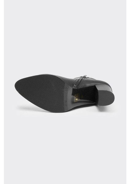 Hakiki Deri Topuklu Kadın Klasik Bot indirimleri