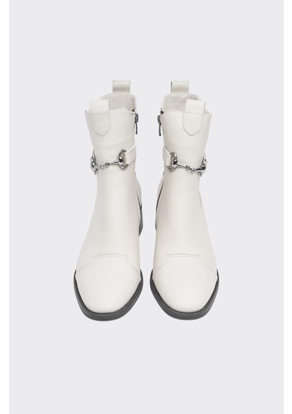 Fermuarlı Tokalı Hakiki Deri Kadın Bot modelleri