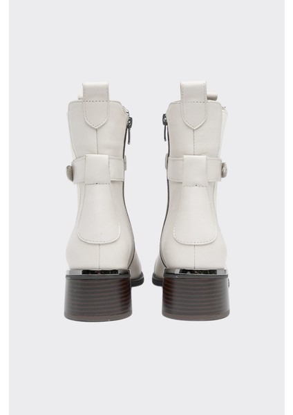 Fermuarlı Tokalı Hakiki Deri Kadın Bot fırsatları