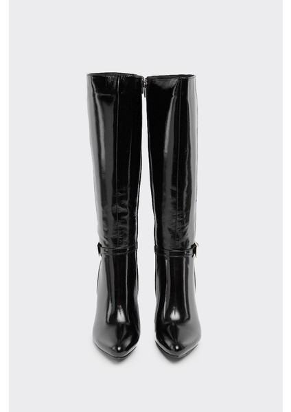 Hakiki Deri Ince Topuk Kadın Çizme modelleri