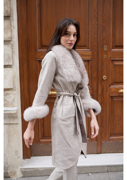 Nuvoria Alpaça Lama Hakiki Deri Kaban indirimleri