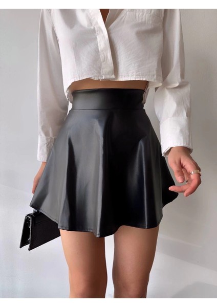 Kısa Deri Çan Etek H26599 fırsatları