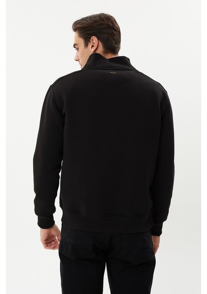 Esw 2898 Dik Yaka Yarım Fermuar Erkek Kalın Sweat fırsatları