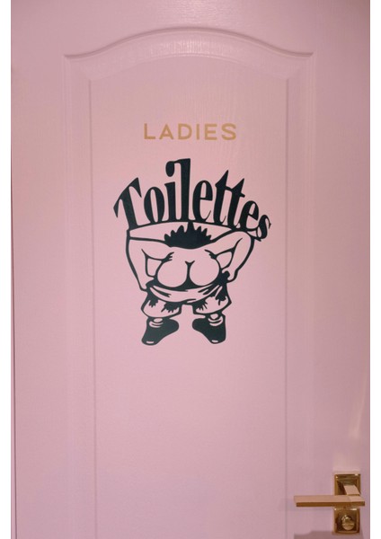 Dekor Tuvalet Wc Eğlenceli Dekorasyon 25 x 20 cm ( Büyük Boy ) fiyatları