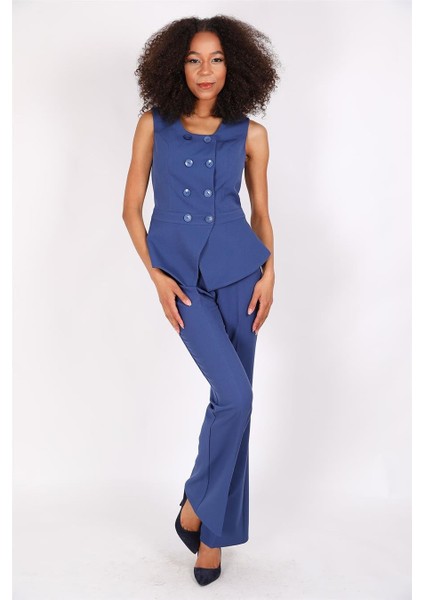 Aller Yelek & Ispanyol Paça Pantolon Takım-Indigo fırsatları
