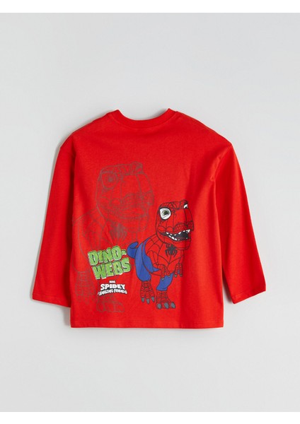Yeni Sezon Bisiklet Yaka Spider-Man Baskılı Erkek Çocuk Tişört fırsatları