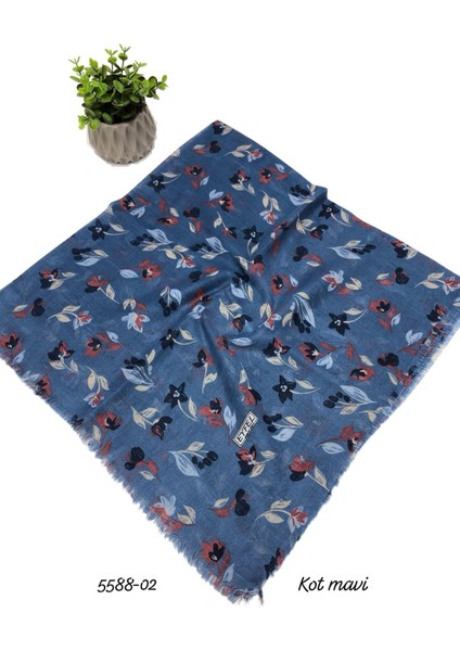 5588 Flamlı Pamuk Eşarp