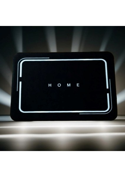 Yumuşak Su Emici Banyo Paspası, Kaymaz Taban, Siyah Renk