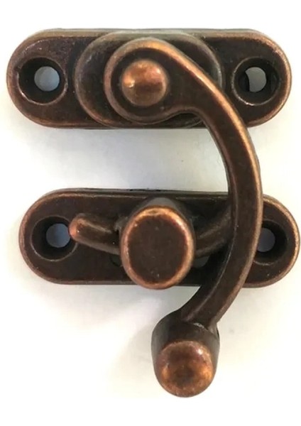 Yay Gözü, Ahşap Kutu Klipsi - Büyük 37X45 Mm, Antik, 100 Adet