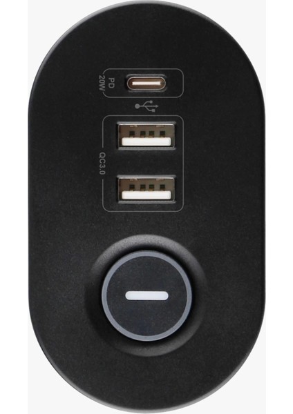 Masa Tipi PD20W Akım Korumalı 3’lü Priz 2xusb 1xtype-C Girişli Kablolu Priz FTR19