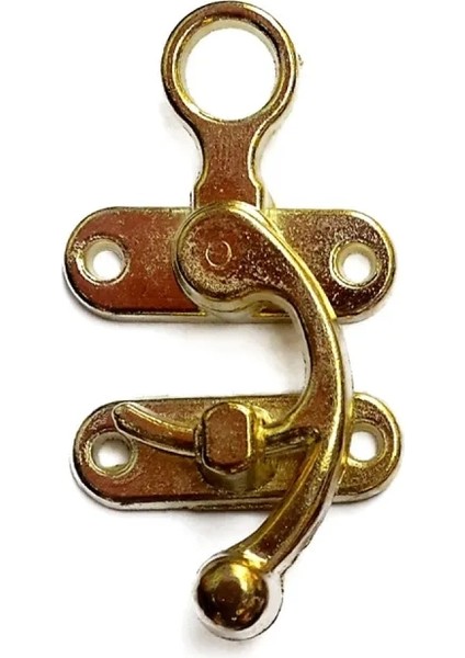 Kancalı Yay Gözü, Ahşap Kutu Klipsi - Büyük, Sarı, 100 Adet