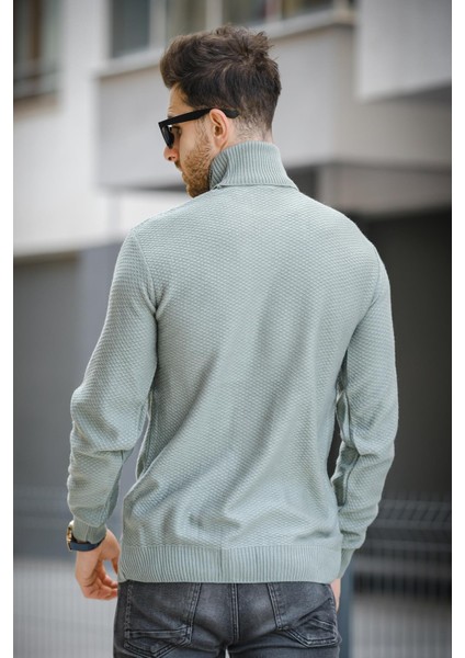 Seka 500 Slim Fit Petek Örgü Erkek Tam Balıkçı Kazak modelleri