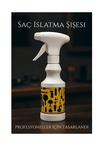 Bfs Berber Kuaför Saç Islatma Şişesi 500 ml Valf Sistemli, Geniş Alanlı Sis Püskürtme | Tek Sıkışta Maksimum Etki