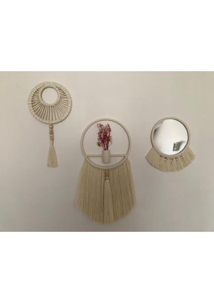 Bohem Tarzı Makrome Ip 3' Lü Set modelleri