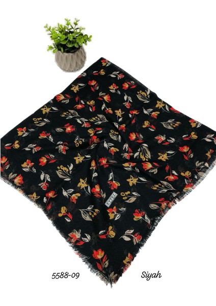 5588 Flamlı Pamuk Eşarp