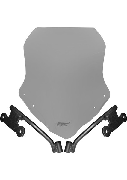 Honda CB500 Hornet 2025 Uyumlu Ön Tur Camı Füme 47 cm