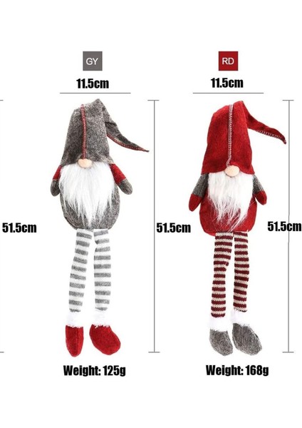 Gnome Yılbaşı Süsü Yılbaşı Figürü Şans Cücesi Yıl Başı Noel Baba 35CM Uzun Şapkalı Gnome fırsatları