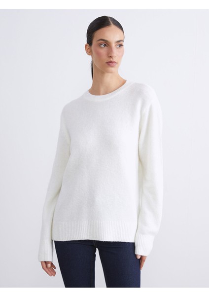 Yeni Sezon Bisiklet Yaka Kadın Triko Kazak