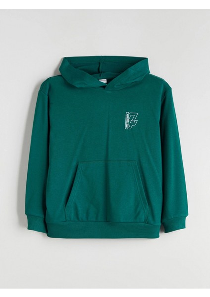 Lcw Kids Yeşil Kapüşonlu Erkek Çocuk Sweatshirt fiyatları