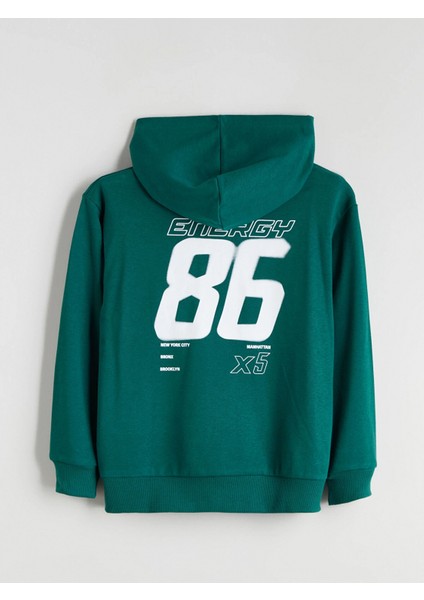 Lcw Kids Yeşil Kapüşonlu Erkek Çocuk Sweatshirt fırsatları