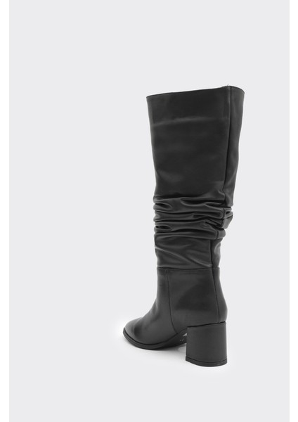 Hakiki Deri Fermuarsız Kadın Çizme modelleri