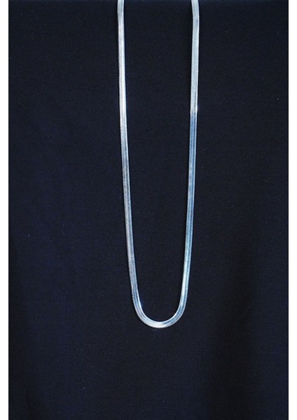 Italyan Çelik Kolye 45CM 4mm Paslanmaz Gümüş fiyatları