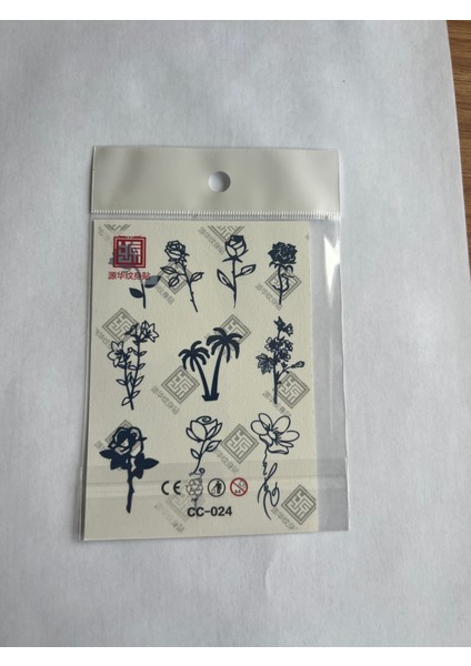 Parmak Dövmeleri MODEL10 11X8 cm Yarı Kalıcı Geçici Dövme Yapıştırma Dövme