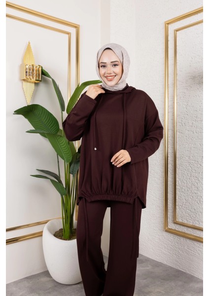 Modal Kumaş Kahverengi Oversize Ikili Takım fiyatları