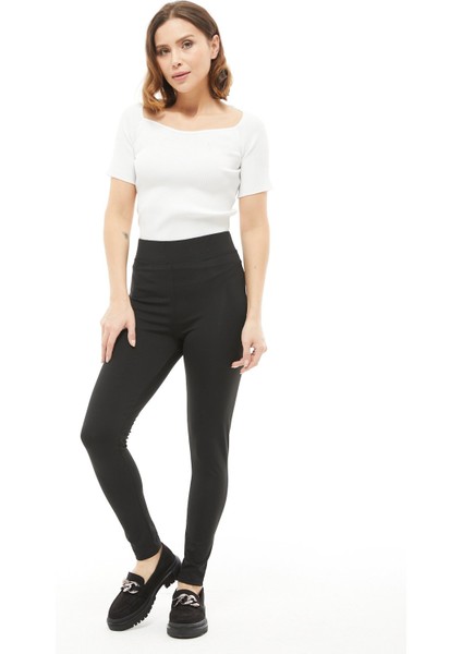 Kadın Büyük Beden Şardonlu Yüksek Bel Tayt indirimleri