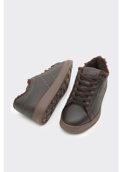 Hakiki Deri Comfort Taban Kürklü Kadın Sneaker indirimleri