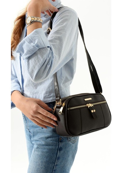 Kadın Lüks Çapraz Askılı Çok Bölmeli Omuz Çantası fiyatları