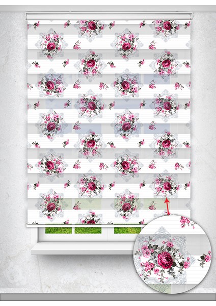 Çiçek Baskılı Zebra Perde - Dijital Baskılı Zebra Stor Perde fiyatları