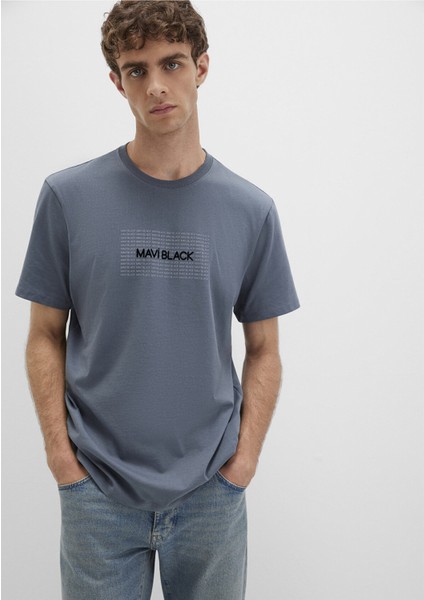Erkek Mavi Black Tişört Koyu Deniz Mavi 0613042-80776
