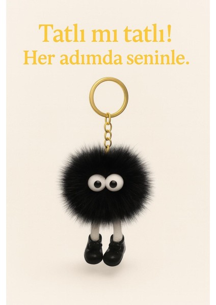 Lüks Pelüş Ponpon Charm Anahtarlık fiyatları