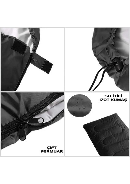 Uyku Tulumu - Mont Blanc - Kahve - Extreme -15C° - Savage YS-507 fırsatları