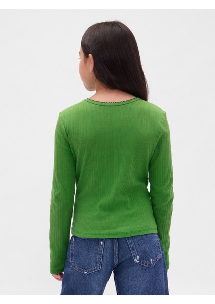 Kız Çocuk Yeşil Fitilli T-Shirt fırsatları